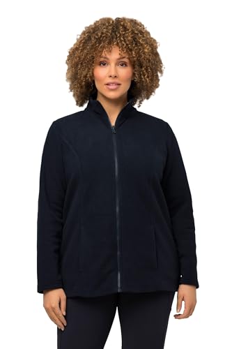 Ulla Popken Damen Fleecejacke, Baukastensystem, Innenjacke, Stehkragen Sweatshirt, Marine, 58-60 EU Ulla Popken Damen Fleecejacke, Baukastensystem, Innenjacke, Stehkragen Sweatshirt, Marine, 58-60 EU von Ulla Popken