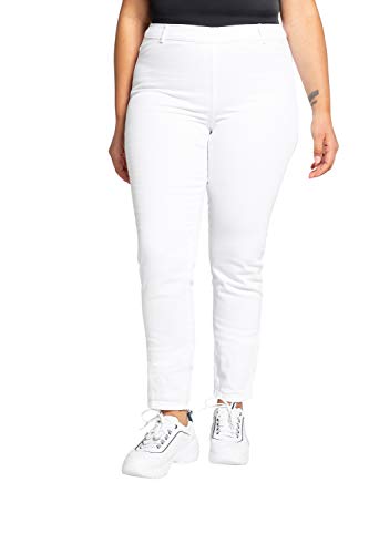 Ulla Popken Damen Jeggings Sienna, Stretch, Gürtelschlaufen Slim Jeans, Schneeweiß, 33W / 32L EU Ulla Popken Damen Jeggings Sienna, Stretch, Gürtelschlaufen Slim Jeans, Schneeweiß, 33W / 32L EU von Ulla Popken