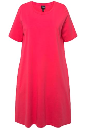 Ulla Popken Damen Jerseykleid, A-Linie, Rundhals, Halbarm, Taschen 819165 Kleid, Rot, 58-60 EU Ulla Popken Damen Jerseykleid, A-Linie, Rundhals, Halbarm, Taschen 819165 Kleid, Rot, 58-60 EU von Ulla Popken