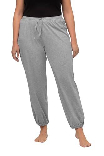 Ulla Popken Damen Jogginghose, Schwarz, 58-60 EU von Ulla Popken