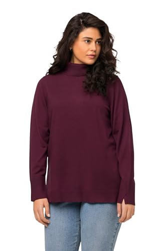 Ulla Popken, Damen, große Größen, Rollkragenpullover, breite Rippbündchen, Langarm von Ulla Popken