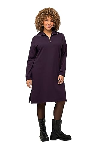 Ulla Popken, Damen, große Größen, Sweatkleid mit Troyerkragen von Ulla Popken