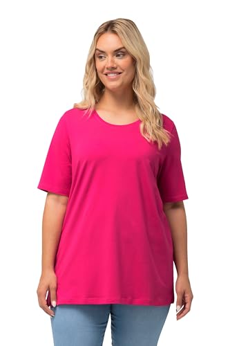 Ulla Popken Damen T-shirt, A-linie, Rundhalsausschnitt, Halbarm, Fuchsiapink, 58-60 EU Ulla Popken Damen T-shirt, A-linie, Rundhalsausschnitt, Halbarm, Fuchsiapink, 58-60 EU von Ulla Popken