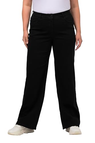 Ulla Popken Damen Weite Jeans Hose, Schwarz, 50W / 30L EU Ulla Popken Damen Weite Jeans Hose, Schwarz, 50W / 30L EU von Ulla Popken