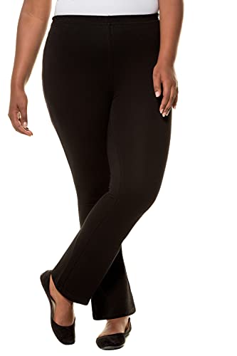 Ulla Popken Damen Yogahose Hosen, schwarz, 45W / 32L von Ulla Popken