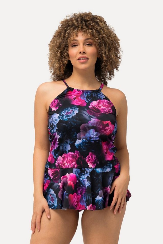 Ulla Popken Tankini Tankini Pfingstrosen Softcups Schößchen von Ulla Popken