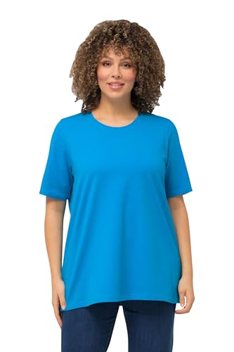 Ulla Popken Damen, A-Linie, Rundhalsausschnitt, Halbarm T-Shirt, Saphirblau, 42-44 Ulla Popken Damen, A-Linie, Rundhalsausschnitt, Halbarm T-Shirt, Saphirblau, 42-44 von Ulla Popken