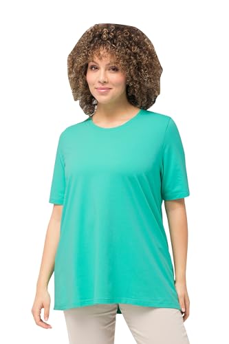 Ulla Popken Damen, A-Linie, Rundhalsausschnitt, Halbarm T-Shirt, Türkisgrün, 50-52 Ulla Popken Damen, A-Linie, Rundhalsausschnitt, Halbarm T-Shirt, Türkisgrün, 50-52 von Ulla Popken