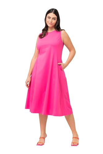 Ulla Popken Damen, ärmellos, A-LINE Kleid, Hibiskuspink, 42-44 Ulla Popken Damen, ärmellos, A-LINE Kleid, Hibiskuspink, 42-44 von Ulla Popken