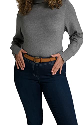 Ulla Popken Damen Basic, schmal Gürtel, Marone, 135 von Ulla Popken