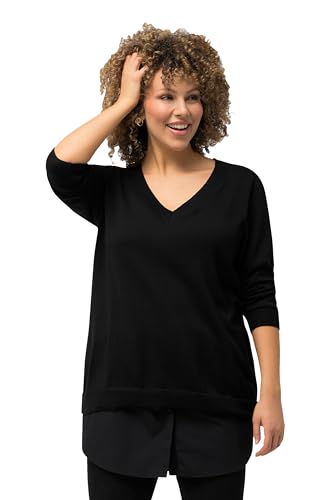 Ulla Popken Damen Blusen-Verlängerung, A-Linie, Elastikbund, gerundeter Saum, schwarz, 46/48 Ulla Popken Damen Blusen-Verlängerung, A-Linie, Elastikbund, gerundeter Saum, schwarz, 46/48 von Ulla Popken