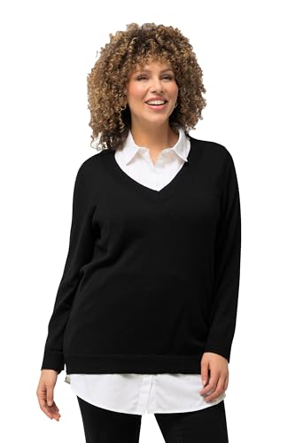 Ulla Popken Damen Blusen-Verlängerung, A-Linie, Elastikbund, Gerundeter Saum, Schneeweiß, 50-52 EU Ulla Popken Damen Blusen-Verlängerung, A-Linie, Elastikbund, Gerundeter Saum, Schneeweiß, 50-52 EU von Ulla Popken