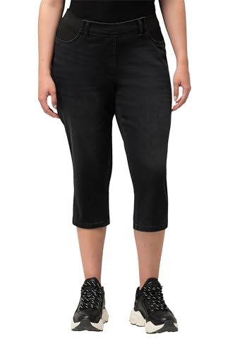 Ulla Popken Damen Capri Elastikbund, Sienna Jeans, Black, W40 / L32 Ulla Popken Damen Capri Elastikbund, Sienna Jeans, Black, W40 / L32 von Ulla Popken