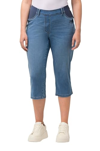 Ulla Popken Damen Capri Elastikbund, Sienna Jeans, Light Blue, W45 / L32 Ulla Popken Damen Capri Elastikbund, Sienna Jeans, Light Blue, W45 / L32 von Ulla Popken