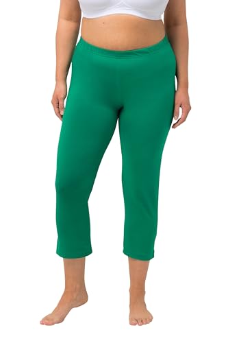 Ulla Popken Damen Caprihose Hose, Smaragd, W36 / L32 von Ulla Popken