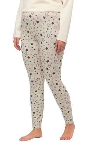 Ulla Popken Damen Cosy Printed Jerseyleggings, Kreide, 32 Regular Ulla Popken Damen Cosy Printed Jerseyleggings, Kreide, 32 Regular von Ulla Popken