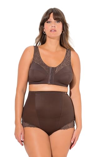 Ulla Popken Damen Entlastungs-BH Kelly, Ohne Bügel, Vorderverschluss, C -D BH's, Dunkelbraun, 130C EU Ulla Popken Damen Entlastungs-BH Kelly, Ohne Bügel, Vorderverschluss, C -D BH's, Dunkelbraun, 130C EU von Ulla Popken