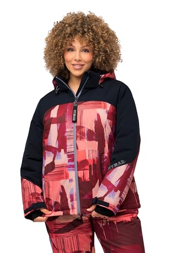 Ulla Popken Damen Funktionsjacke, Skijacke Abstrakter Druck, wasserdicht Jacken, Marine, 50-52 Ulla Popken Damen Funktionsjacke, Skijacke Abstrakter Druck, wasserdicht Jacken, Marine, 50-52 von Ulla Popken