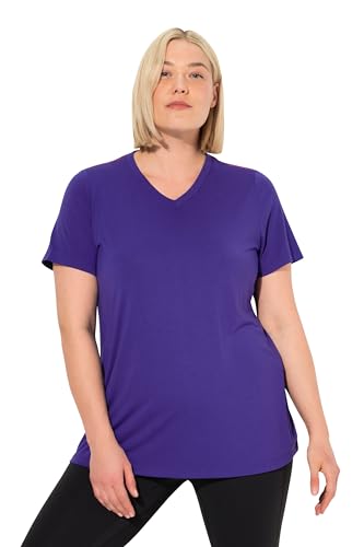 Ulla Popken Damen Funktionsshirt, antibakteriell, V-Ausschnitt, Halbarm T-Shirt, lila, 46-48 Ulla Popken Damen Funktionsshirt, antibakteriell, V-Ausschnitt, Halbarm T-Shirt, lila, 46-48 von Ulla Popken