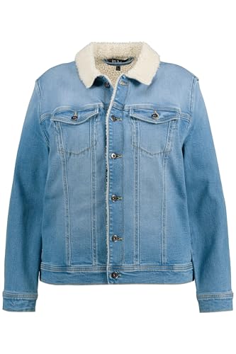 Ulla Popken Damen Jeans Jacke mit Teddyfutter Indoorjacken, Blue Denim, 46-48 Ulla Popken Damen Jeans Jacke mit Teddyfutter Indoorjacken, Blue Denim, 46-48 von Ulla Popken