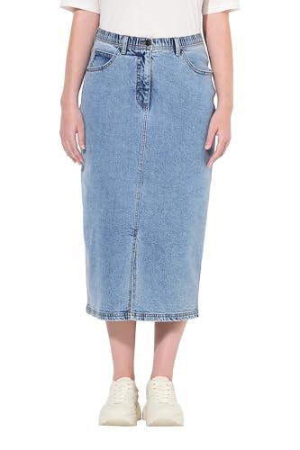 Ulla Popken Damen Jeansrock, Komfortbund, 5-Pocket-Schnitt, Biobaumwolle Rock, Blue Denim, 46 EU Ulla Popken Damen Jeansrock, Komfortbund, 5-Pocket-Schnitt, Biobaumwolle Rock, Blue Denim, 46 EU von Ulla Popken