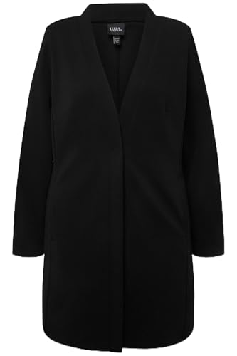 Ulla Popken Damen Jersey-Indoorjacke, Struktur Blazer, Schwarz, 42-44 Ulla Popken Damen Jersey-Indoorjacke, Struktur Blazer, Schwarz, 42-44 von Ulla Popken