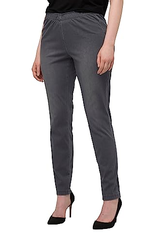 Ulla Popken Damen Jersey-Jeans Hosen, hellgrau mélange, 53W / 32L Ulla Popken Damen Jersey-Jeans Hosen, hellgrau mélange, 53W / 32L von Ulla Popken