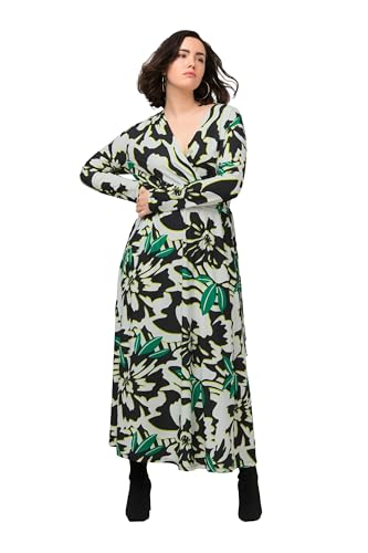Ulla Popken Damen Jerseykleid Bedruckt Kleid, Schwarz, 54-56 EU Ulla Popken Damen Jerseykleid Bedruckt Kleid, Schwarz, 54-56 EU von Ulla Popken