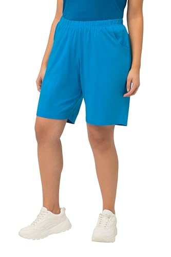 Ulla Popken Damen Jerseyshorts, Taschen, Elastikbund Hose, Saphirblau, W50 / L32 Ulla Popken Damen Jerseyshorts, Taschen, Elastikbund Hose, Saphirblau, W50 / L32 von Ulla Popken