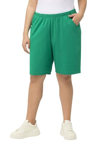 Ulla Popken Damen Jerseyshorts, Taschen, Elastikbund Hose, Smaragd, W36 / L32 Ulla Popken Damen Jerseyshorts, Taschen, Elastikbund Hose, Smaragd, W36 / L32 von Ulla Popken