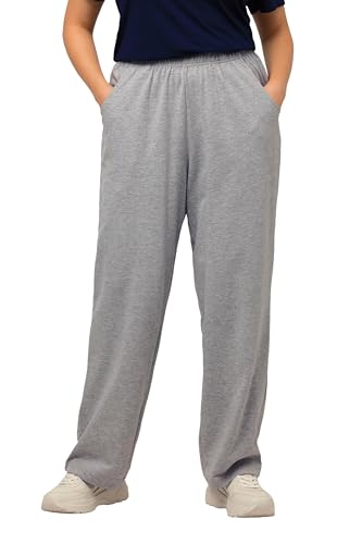 Ulla Popken Damen Jogginghose Hose, Hellgrau Mélange, 50/52 EU Ulla Popken Damen Jogginghose Hose, Hellgrau Mélange, 50/52 EU von Ulla Popken