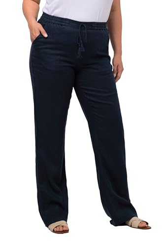 Ulla Popken Damen Leinenhose Hose, Marine, 33W / 32L Ulla Popken Damen Leinenhose Hose, Marine, 33W / 32L von Ulla Popken