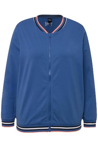 Ulla Popken Damen Loungewear Jacke Sweatjacke, Graublau, 54-56 Ulla Popken Damen Loungewear Jacke Sweatjacke, Graublau, 54-56 von Ulla Popken
