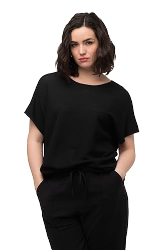 Ulla Popken Damen Pullover, schwarz, 62-64 von Ulla Popken