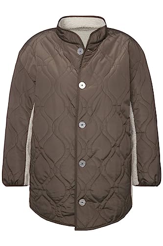 Ulla Popken Damen Reversible Jacket with Fake Shearling fur Jacken, moosgrün, 58-60 Ulla Popken Damen Reversible Jacket with Fake Shearling fur Jacken, moosgrün, 58-60 von Ulla Popken