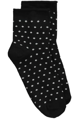 Ulla Popken Damen Rollrand, Punkte Strümpfe, schwarz, One Size Ulla Popken Damen Rollrand, Punkte Strümpfe, schwarz, One Size von Ulla Popken