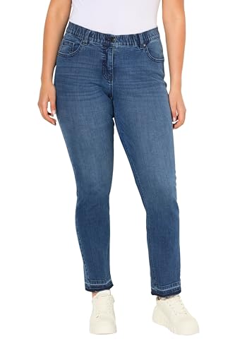 Ulla Popken Damen Sammy, mit offenem Saum Jeans, Dark Blue Denim, W38 / L32 Ulla Popken Damen Sammy, mit offenem Saum Jeans, Dark Blue Denim, W38 / L32 von Ulla Popken