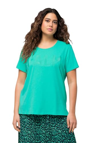 Ulla Popken Damen Schriftzug, Regular 829260 T-Shirt, türkisgrün, 54-56 Ulla Popken Damen Schriftzug, Regular 829260 T-Shirt, türkisgrün, 54-56 von Ulla Popken