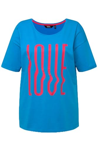 Ulla Popken Damen Schriftzug Druck, Oversize Dori 829291 T-Shirt, saphirblau, 54-56 Ulla Popken Damen Schriftzug Druck, Oversize Dori 829291 T-Shirt, saphirblau, 54-56 von Ulla Popken