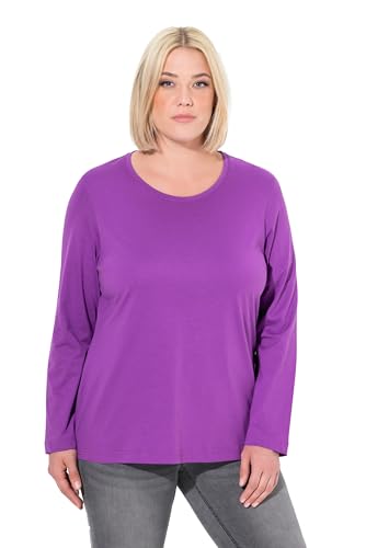 Ulla Popken Damen Shirt, Slim, Rundhalsausschnitt, Langarm Tunika-Shirt, Lila, 58-60 EU Ulla Popken Damen Shirt, Slim, Rundhalsausschnitt, Langarm Tunika-Shirt, Lila, 58-60 EU von Ulla Popken