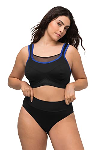 Ulla Popken Damen Sport-Bra BH, Schwarz, 95D EU von Ulla Popken