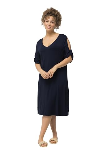 Ulla Popken Damen Strandkleid Heather Kleid, Marine, 58-60 von Ulla Popken