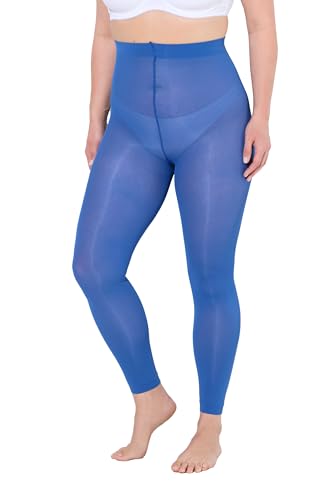 Ulla Popken Damen Strumpf-leggings, 60 Den, Flache Nähte Strumpfhosen, Pfauenblau, 44-46 EU Ulla Popken Damen Strumpf-leggings, 60 Den, Flache Nähte Strumpfhosen, Pfauenblau, 44-46 EU von Ulla Popken