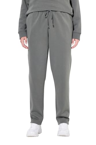 Ulla Popken Damen Sweathose, Kuschelweiche Innenseite, Elastikbund Hose, Graugrün, 36W / 32L EU Ulla Popken Damen Sweathose, Kuschelweiche Innenseite, Elastikbund Hose, Graugrün, 36W / 32L EU von Ulla Popken