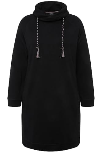 Ulla Popken Damen Sweatkleid, Stehkragen, Langarm, Taschen Kleid, Schwarz, 44-46 EU Ulla Popken Damen Sweatkleid, Stehkragen, Langarm, Taschen Kleid, Schwarz, 44-46 EU von Ulla Popken
