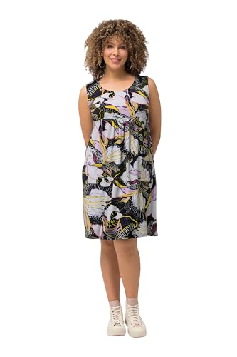 Ulla Popken Damen Swingdress mit Print Kleid, Schwarz, 46-48 Ulla Popken Damen Swingdress mit Print Kleid, Schwarz, 46-48 von Ulla Popken