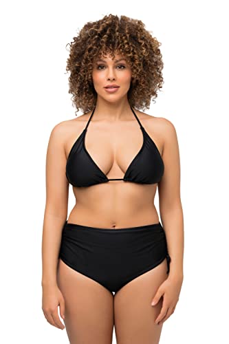 Ulla Popken Damen Triangel Bikini, Schwarz, 58 von Ulla Popken