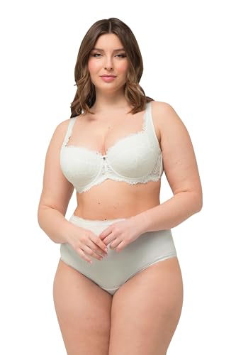 Ulla Popken Damen Wire-Bra, Balconnet, Softcup, Lace BH, Schneeweiß, 95C Ulla Popken Damen Wire-Bra, Balconnet, Softcup, Lace BH, Schneeweiß, 95C von Ulla Popken