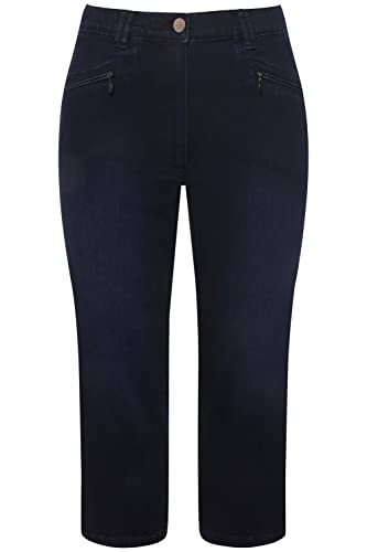 Ulla Popken Damen große Größen Übergrößen Plus Size 7/8-Jeans Mony, Elastikbund, Reißverschlusstaschen Rinsed wash 62 818466906-62 Ulla Popken Damen große Größen Übergrößen Plus Size 7/8-Jeans Mony, Elastikbund, Reißverschlusstaschen Rinsed wash 62 818466906-62 von Ulla Popken