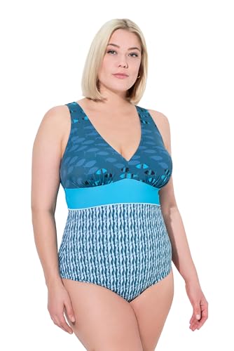 Ulla Popken Damen große Größen Übergrößen Plus Size Badeanzug, Fische, Softcups, V-Ausschnitt, recycelt tannengrün 46 837321752-46 Ulla Popken Damen große Größen Übergrößen Plus Size Badeanzug, Fische, Softcups, V-Ausschnitt, recycelt tannengrün 46 837321752-46 von Ulla Popken